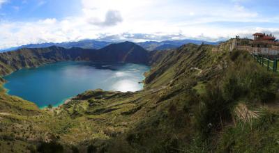 La laguna del Quilotoa, en Ecuador, el 3 de enero de 2024.