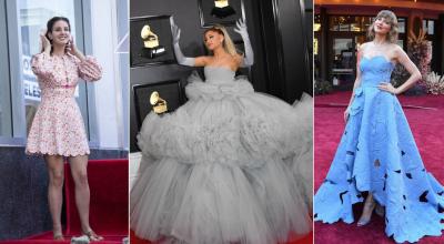 Lana del Rey, Ariana Grande y Taylor Swift, referentes del estilo de moda 'coquette'.