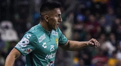 Ángel Mena en el partido entre el León y Tigres, 17 de enero de 2024.