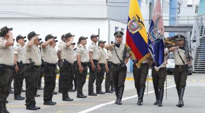 Imagen referencial. Ceremonia de la Policía Nacional en Guayaquil, el 15 de noviembre de 2023.