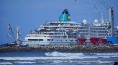 El MS. Amadea arribó al puerto de Manta el 28 de enero. Es el primer crucero en llegar a la ciudad en 2024.