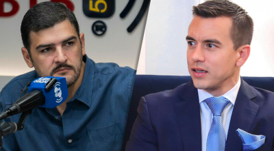 Imagen compartida del alcalde de Guayaquil, Aquiles Alvarez, junto al presidente Daniel Noboa.