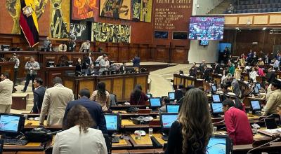 Sesión del Pleno de la Asamblea que aprobó el acuerdo comercial con Costa Rica, el 20 de febrero de 2024.