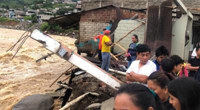 Al menos 3.000 familias lo perdieron todo en el cantón Echeandía, en Bolívar, tras las lluvias del 20 de febrero de 2024.