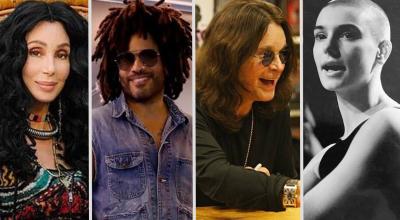 Cher, Lenny Kravitz, Ozzy Osbourne y Sinéad O'Connor. nominados al Salón del Rock.