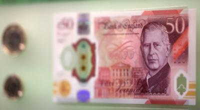 Reino Unido tendrá nuevos billetes, ahora con la imagen del rey Carlos III.