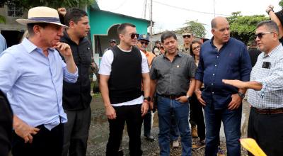 El presidente Daniel Noboa recorrió la provincia de Los Ríos el 29 de febrero de 2024.