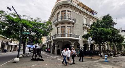 El Museo del Cacao, en la intersección con Imbabura, un icono de la Calle Panamá, en el centro de Guayaquil. 