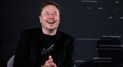 El CEO de X y de SpaceX, Elon Musk, durante una conferencia, en Londres, el 22 de febrero de 2024.
