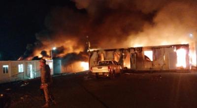 La quema de un albergue en El Darién ocurrió el 1 de marzo de 2024.