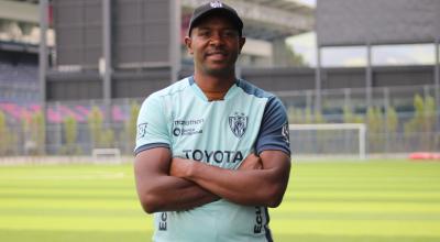 Jairo Campos, director técnico de la categoría Sub 15 de Independiente del Valle, 23 de febrero de 2024.