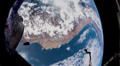 Vista de La Tierra desde la Estación Espacial Internacional.