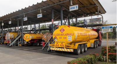 Despacho de combustibles en la Terminal Pascuales, 9 de enero de 2021. 