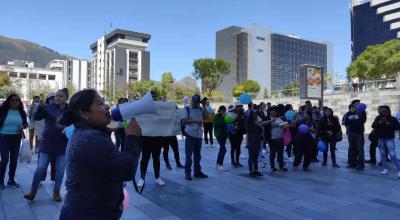 Protesta de proveedores del Estado por atrasos en los pagos, enero de 2024.