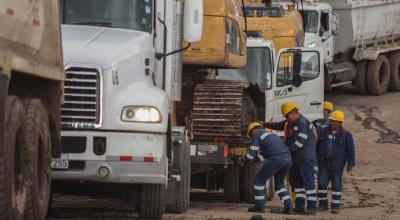 Maquinaria se retiró el 5 de abril de 2024 de la zona del aluvión en La Gasca.