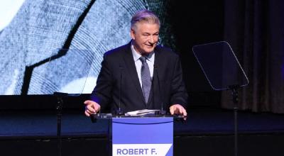 El actor Alec Baldwin, en una reunión de la Fundación Robert F. Kennedy Human Rights.