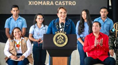 La presidenta de Honduras y titular de Celac, Xiomara Castro, en un evento el 2 de abril de 2024.