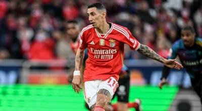 Ángel Di María, durante un partido del Benfica, el 29 de marzo de 2024.