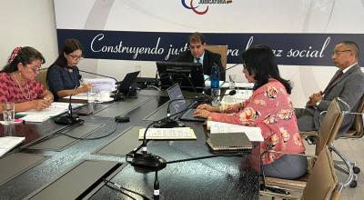 El Pleno del Consejo de la Judicatura en sesión el 16 de abril de 2024.