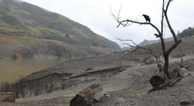 Embalse de Mazar, en Azuay, 17 de abril de 2024. 