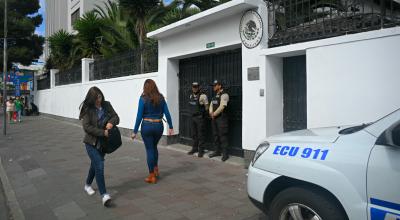 Imagen referencial de la Embajada mexicana en Quito, el 7 de abril de 2024.