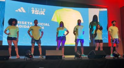 La camiseta oficial de la Quito 15K Race 2024.