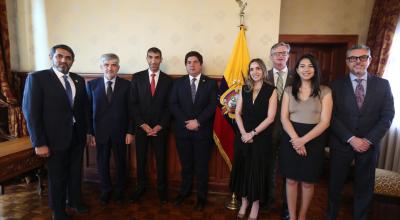 Los delegados de Emiratos Árabes se reunieron con algunos funcionarios del gobierno de Daniel Noboa.