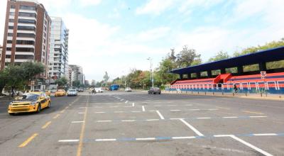 La avenida De Los Shyris es una vía que atraviesa la zona comercial de Quito.