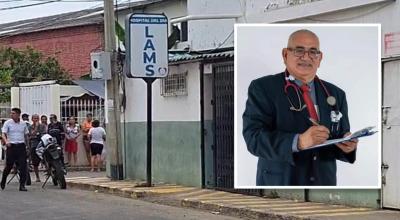 El médico cirujano Luis Alberto Moreira Sáenz, propietario de la clínica Lams, fue asesinado en Manta este 24 de abril de 2024.
