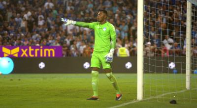 Pedro Ortiz, durante el Clásico del Astillero ante Barcelona SC, este 28 de abril de 2024.