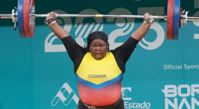 Lisseth Ayoví, durante su participación en los Juegos Panamericanos de Santiago, el 24 de octubre de 2023.