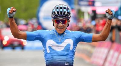 El ecuatoriano Richard Carapaz (Movistar) se impuso este sábado con una exhibición en la subida a San Carlo en la decimocuarta etapa del Giro de Italia,