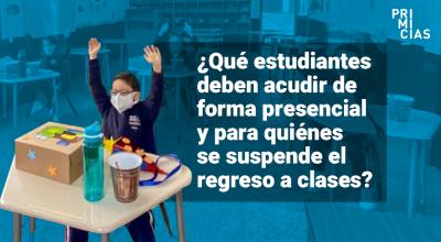 Clases presenciales suspendidas