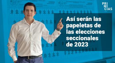 Elecciones seccionales de 2023, papeletas electorales