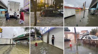 Imágenes de las fuertes lluvias e inundaciones del 23 de marzo de 2023.