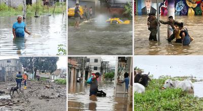 Imágenes de la temporada invernal en Ecuador.