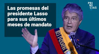 El presidente Lasso, presentó su informe a la nación desde la Plataforma Gubernamental del sur de Quito.