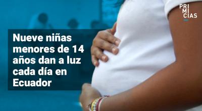 Niñas madres en Ecuador.