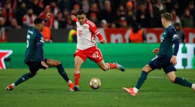 Partido de vuelta de los cuartos de final de la UEFA Champions League entre Bayern Munich y Arsenal.