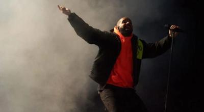 El cantante canadiense Drake durante un concierto, en una fotografía de archivo. 