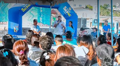 El alcalde de Salinas, Dennis Córdova, en un evento en mayo 2024.