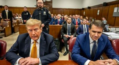 El expresidente de Estados Unidos, Donald Trump, en la Corte de Nueva York, durante su juicio penal, el 21 de mayo de 2024.