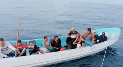 Cuatro ecuatorianos eran parte de un grupo de migrantes que fueron rescatados en las costas de México, el 22 de mayo de 2024.