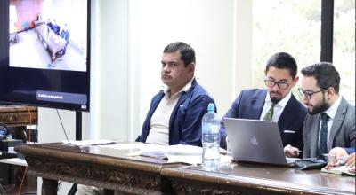 José Carlos Tuárez (izq.), en audiencia de casación en la Corte Nacional de Justicia el 27 de mayo de 2024.