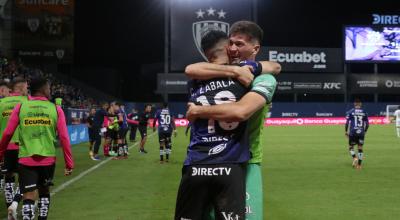 Jugadores de Independiente del Valle, durante un partido en Sangolquí, el 18 de mayo de 2024.