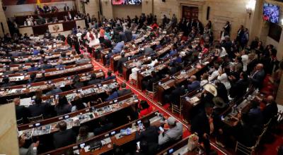 El Congreso de Colombia en una sesión plenaria en mayo de 2024.