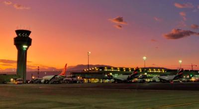 Vista del Aeropuerto Internacional Mariscal Sucre de Quito.