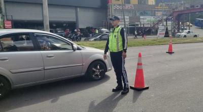 Imagen referencial de cierres viales coordinados por la AMT.