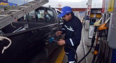 Imagen referencial de una gasolinera en Cuenca, 28 de agosto de 2023. 