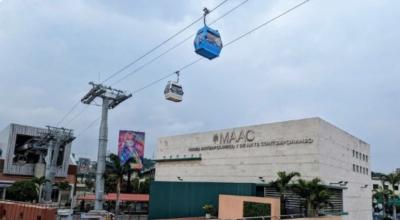 El Museo Antropológico y de Arte Contemporáneo (MAAC), en el Malecón de Guayaquil. 